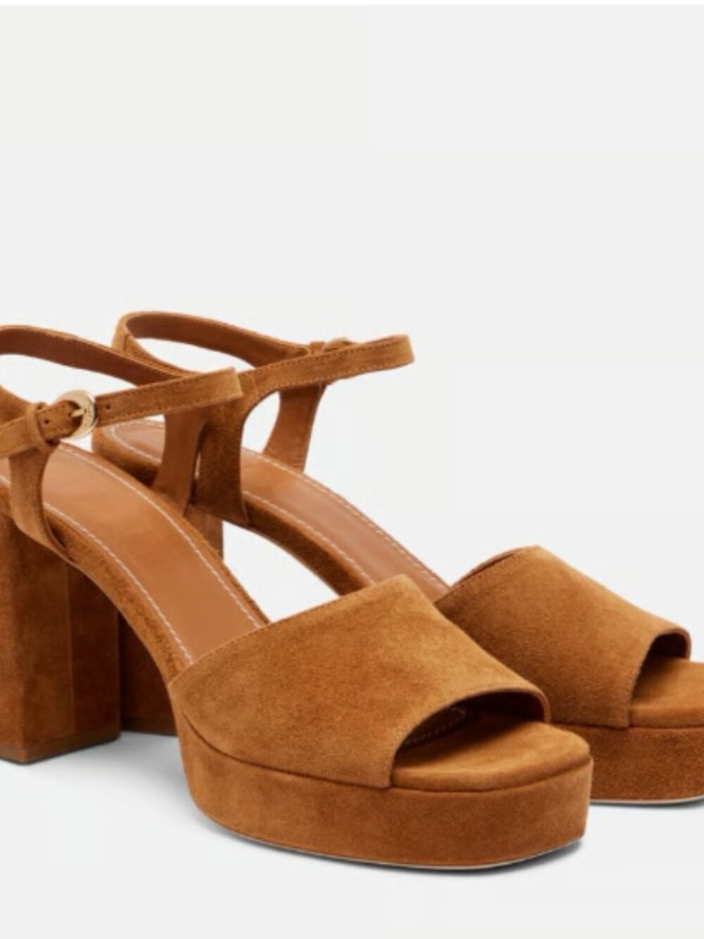 NWT Staud Jolie Platform Heel, Tan, EU 38 / US 8